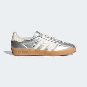 adidas Gazelle Indoor Silver Metallic Core White (Women's)