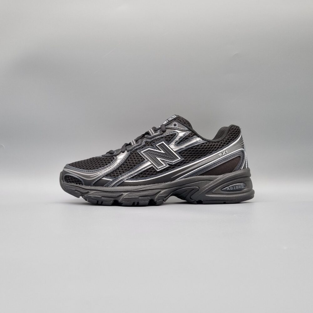 New Balance 740 (GS) Black Grey Silver