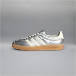 adidas Gazelle Indoor Silver Metallic Core White (Women's)