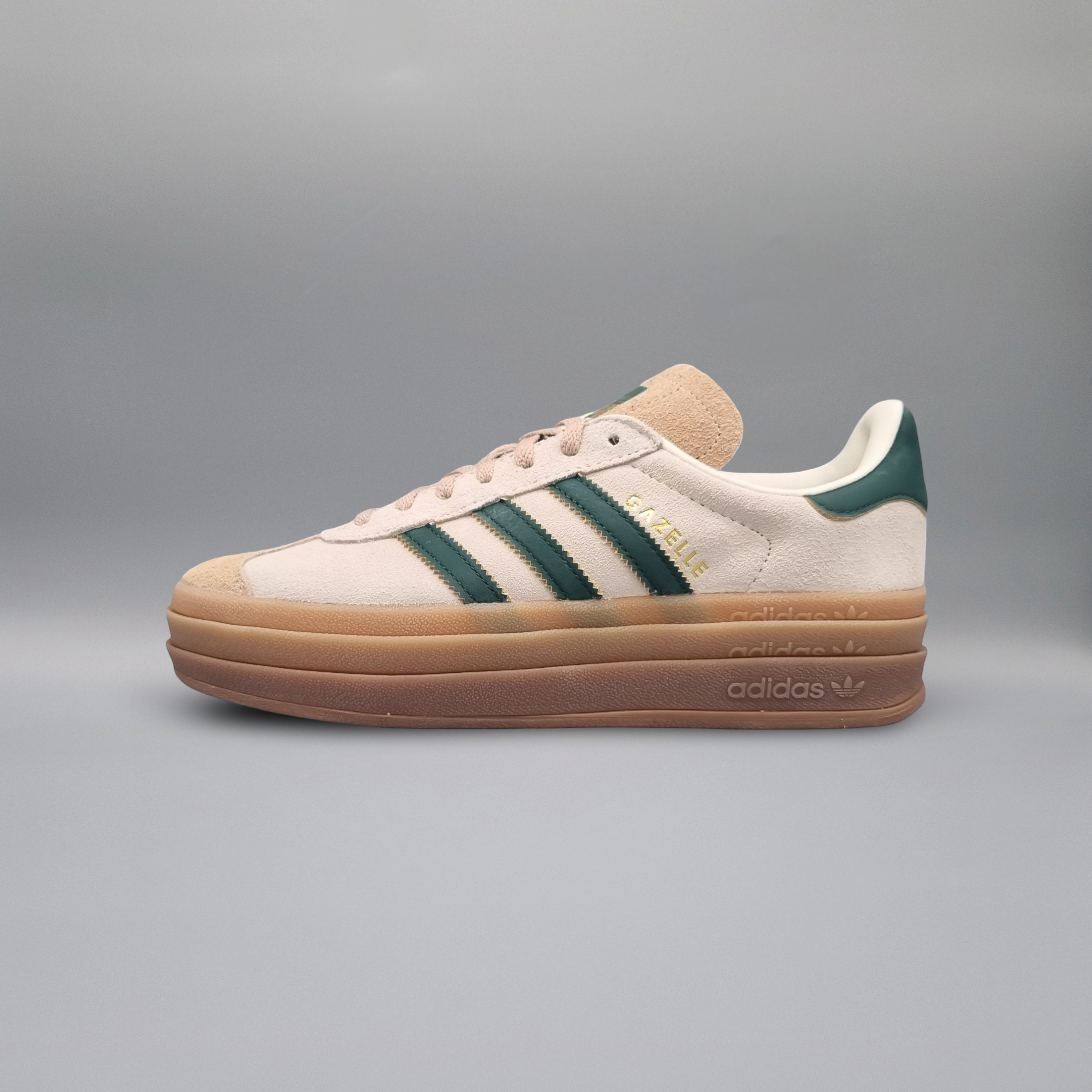 adidas Gazelle Bold Magic Beige Collegiate Green