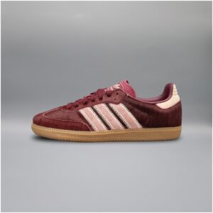 adidas Samba OG Maroon Sand Strata Pony (Women's)