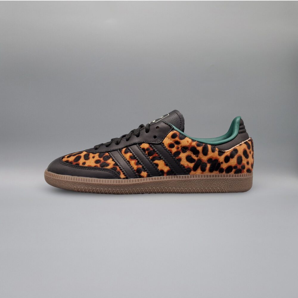 adidas Samba OG Black Green Leopard