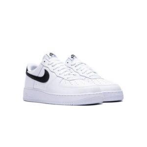 Nike Air Force 1 Low '07 White Black Pebbled Leather – Bild 2