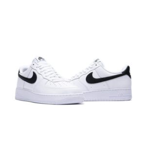 Nike Air Force 1 Low '07 White Black Pebbled Leather – Bild 5