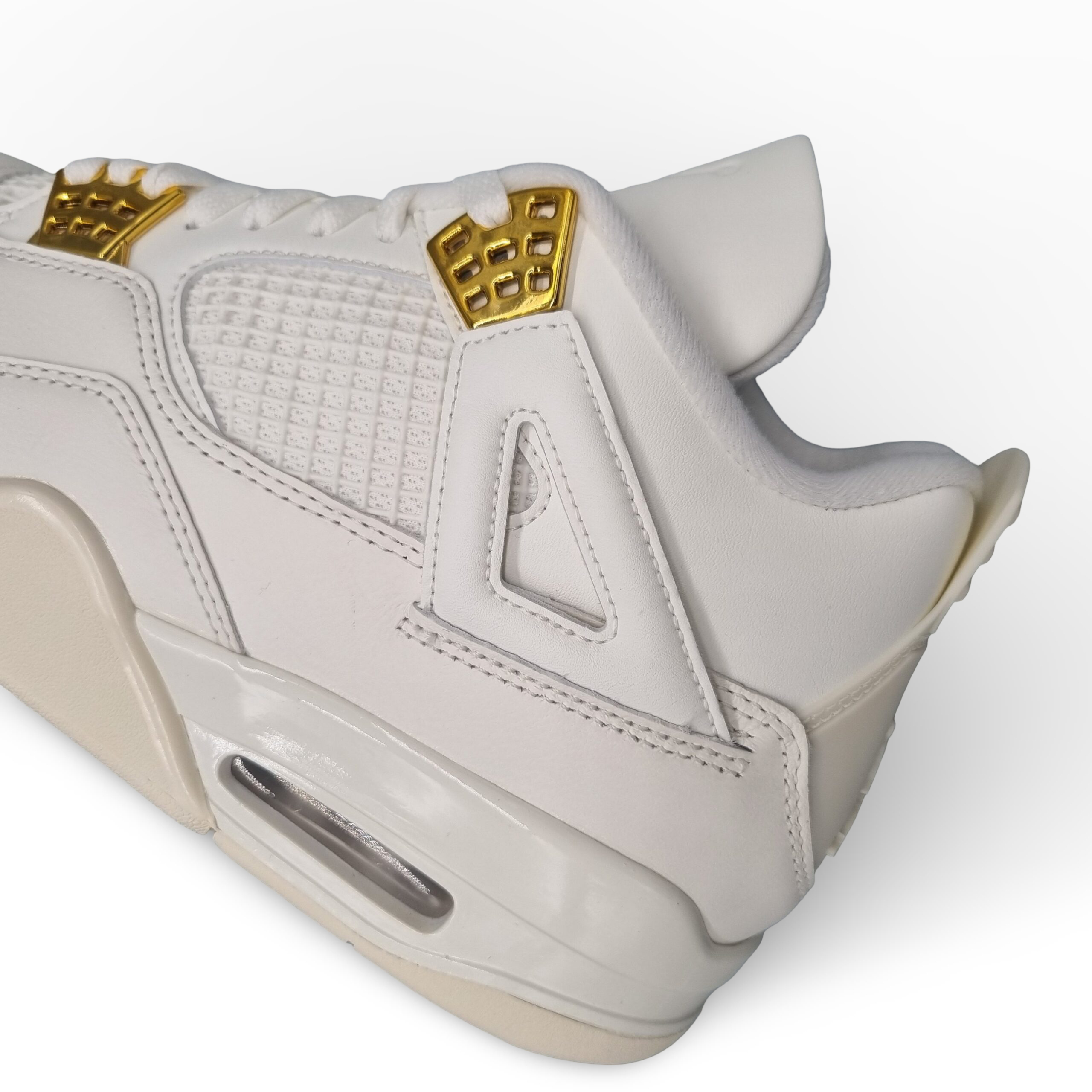 Nike Air Jordan 4 Retro Metallic Gold (Womens) – Bild 3
