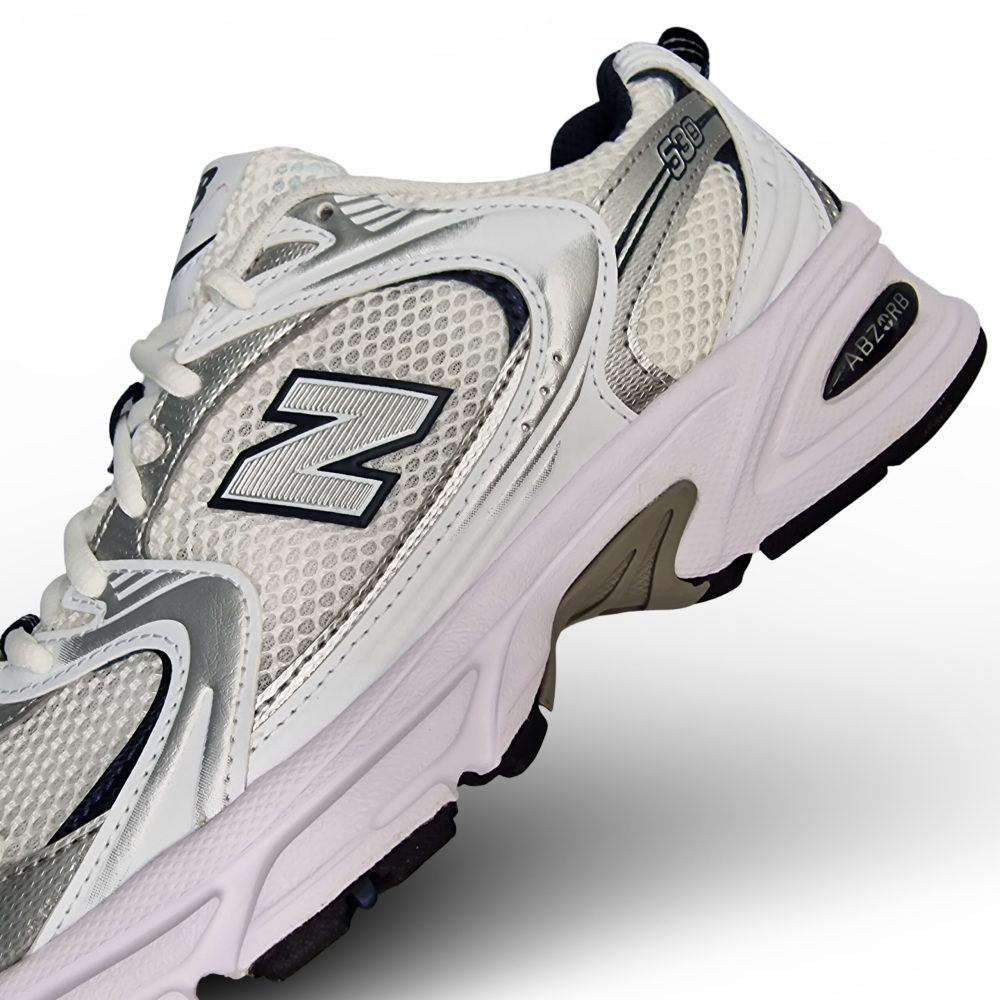 New Balance 530 White Silver Navy