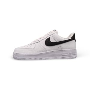 Nike Air Force 1 Low '07 White Black Pebbled Leather