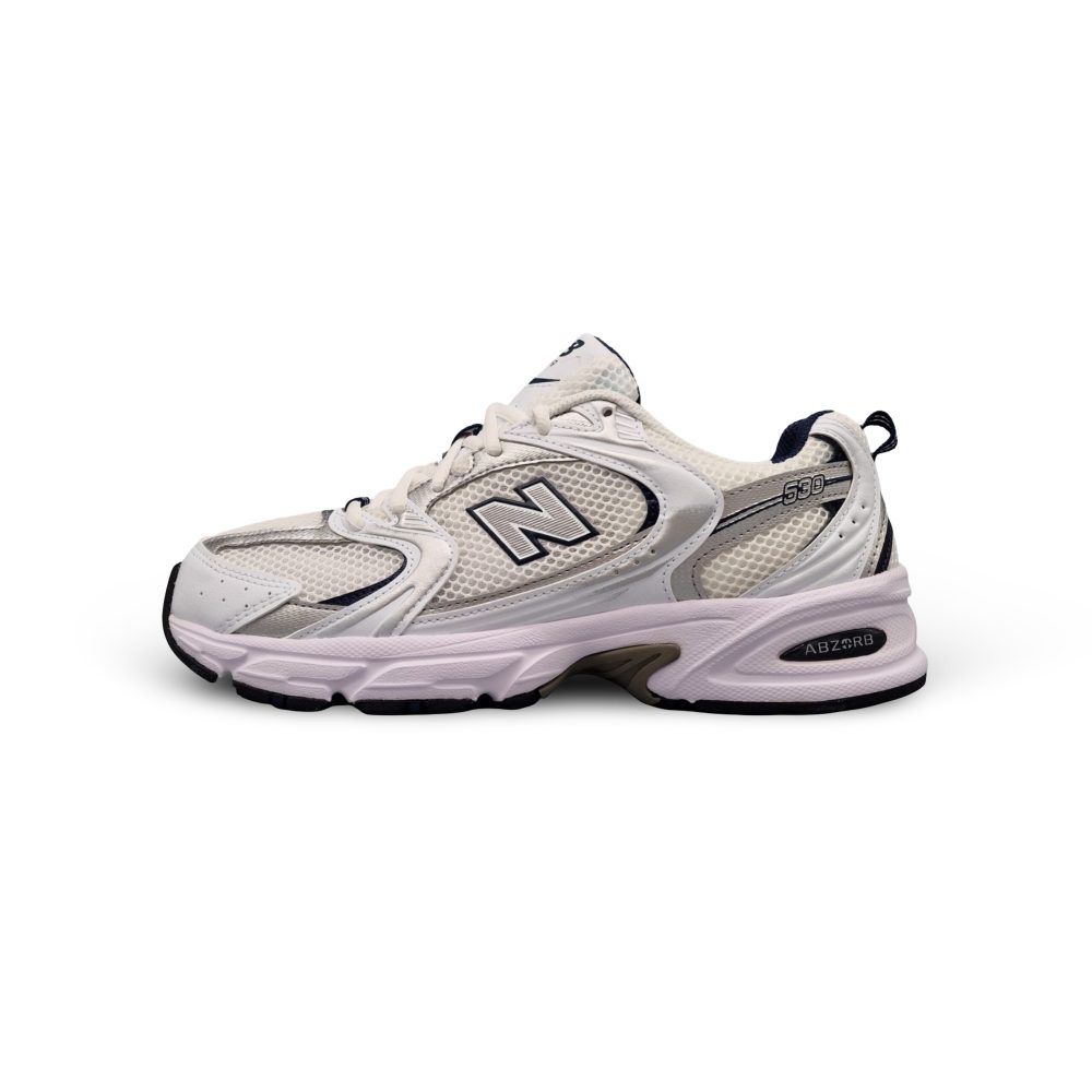 New Balance 530 White Silver Navy