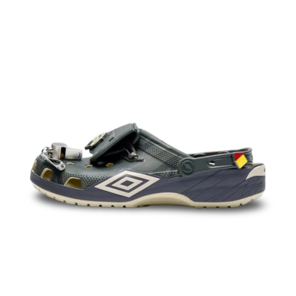 Umbro x Crocs Classic Clogs Bone & Slate Grey