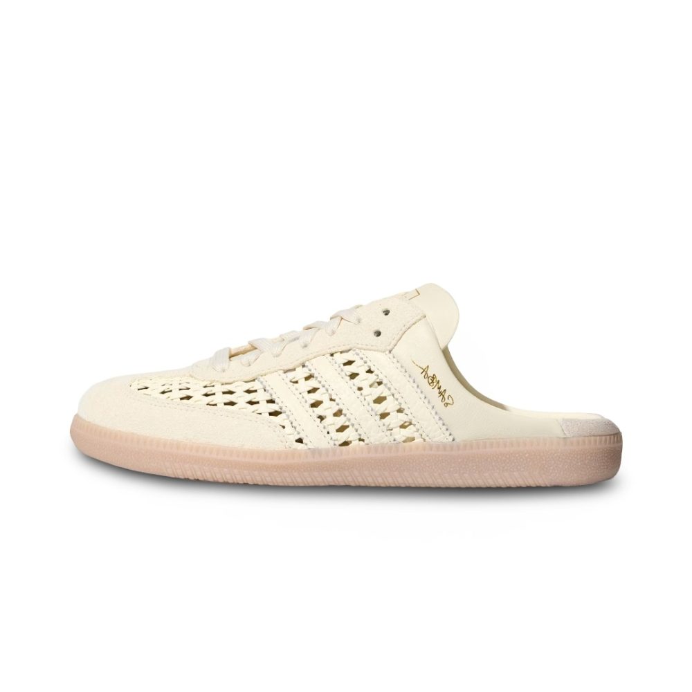 adidas Samba Mule Basketweave Cream White