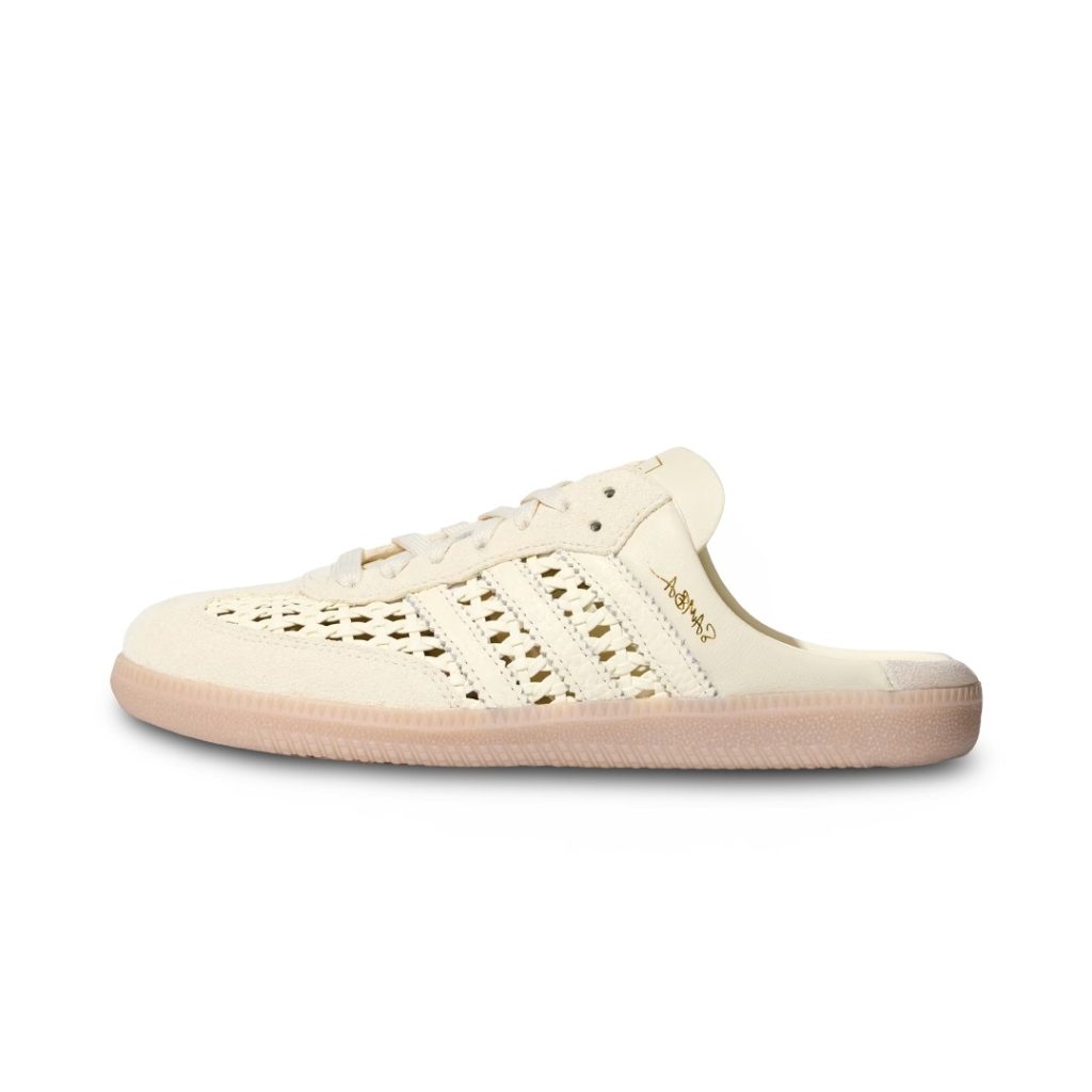adidas Samba Mule Basketweave Cream White