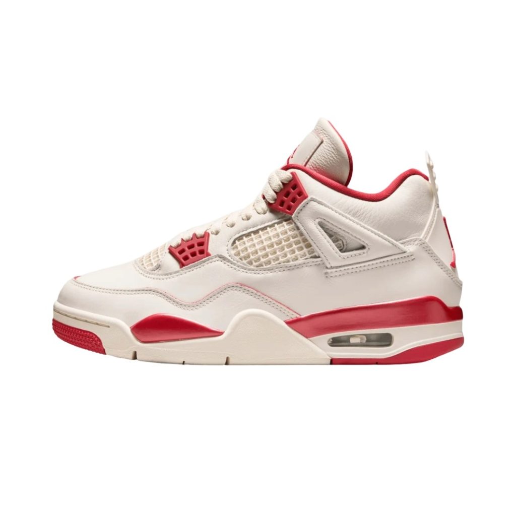 Nike Air Jordan 4 Retro Pale Ivory Sierra Red